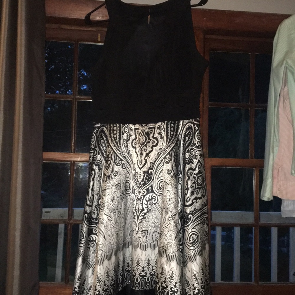 Silky bottom and rouged top dress. Only worn once!